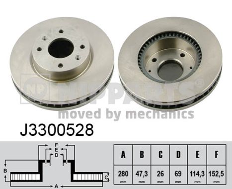 Nipparts Remschijven J3300528