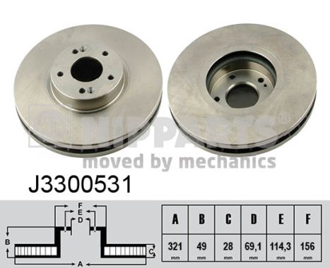 Nipparts Remschijven J3300531