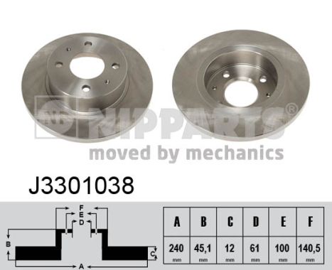 Nipparts Remschijven J3301038