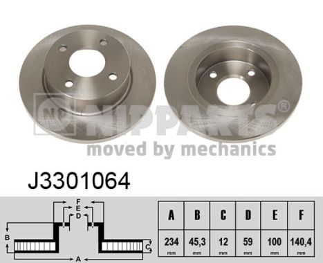 Nipparts Remschijven J3301064