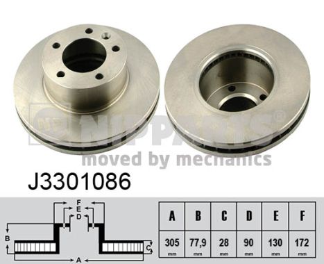 Nipparts Remschijven J3301086