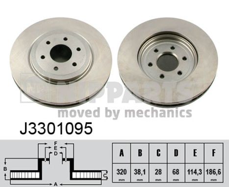 Nipparts Remschijven J3301095