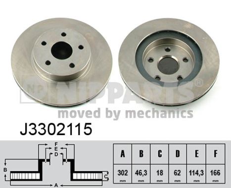 Nipparts Remschijven J3302115