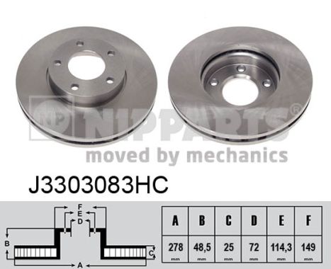 Nipparts Remschijven J3303083HC