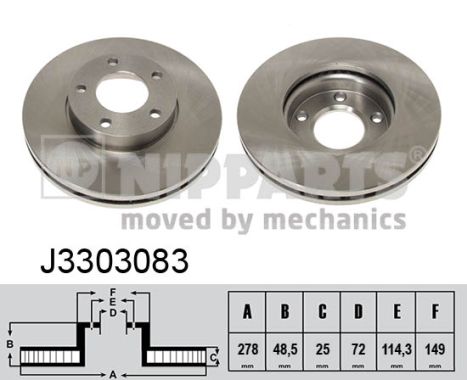 Nipparts Remschijven J3303083