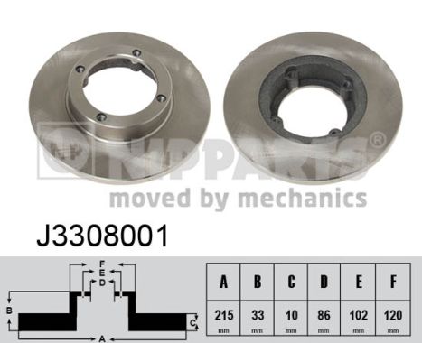 Nipparts Remschijven J3308001