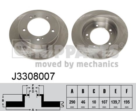 Nipparts Remschijven J3308007