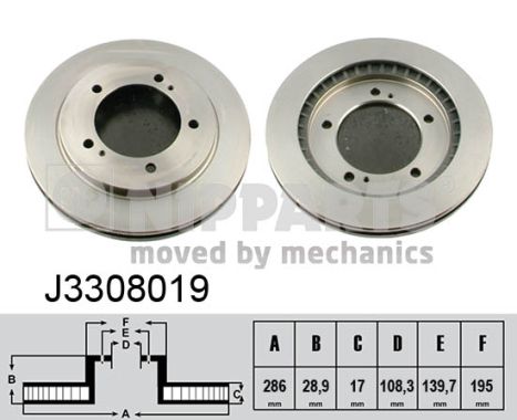 Nipparts Remschijven J3308019