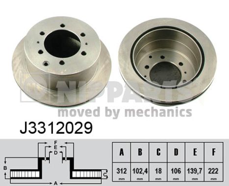 Nipparts Remschijven J3312029