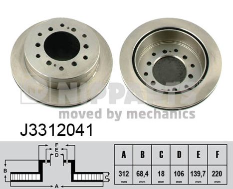 Nipparts Remschijven J3312041