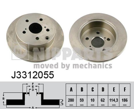 Nipparts Remschijven J3312055