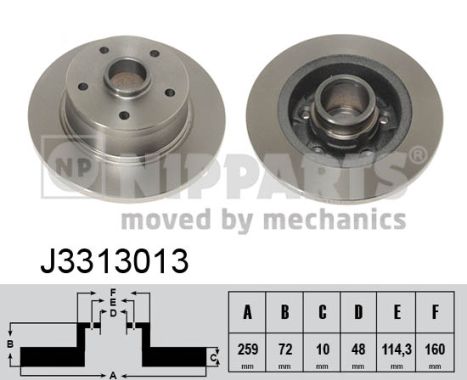 Nipparts Remschijven J3313013