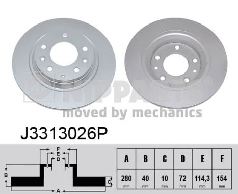 Nipparts Remschijven J3313026P