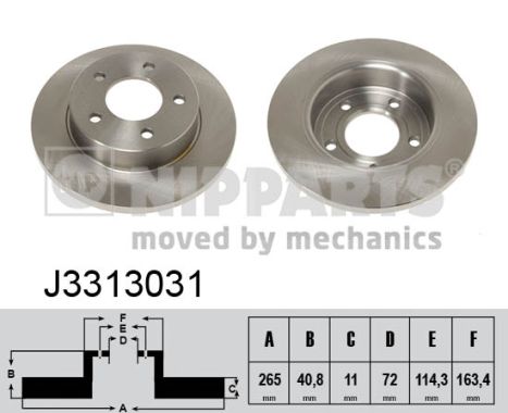 Nipparts Remschijven J3313031