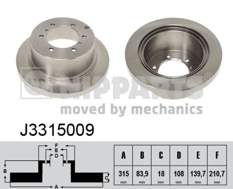 Nipparts Remschijven J3315009