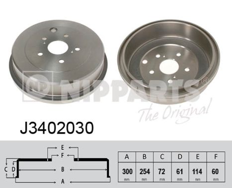 Nipparts Remtrommel J3402030