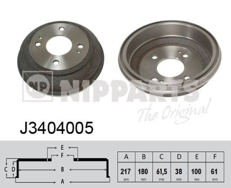 Nipparts Remtrommel J3404005