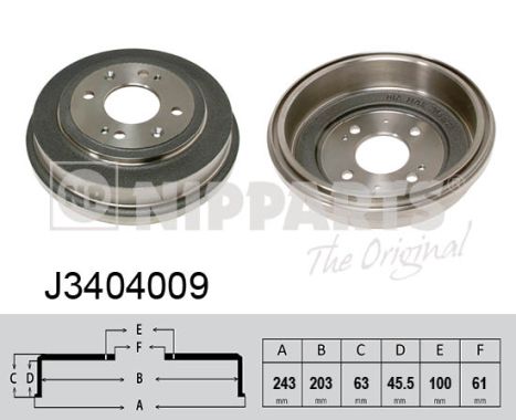 Nipparts Remtrommel J3404009