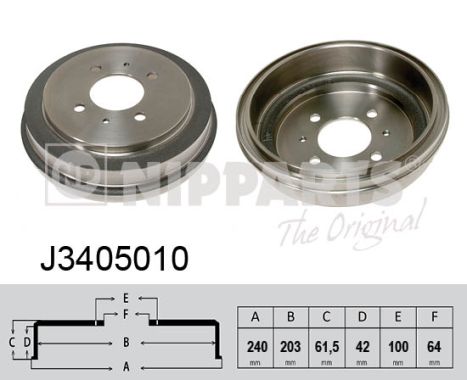 Nipparts Remtrommel J3405010