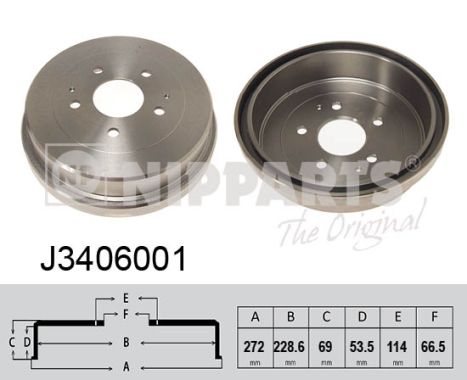 Nipparts Remtrommel J3406001