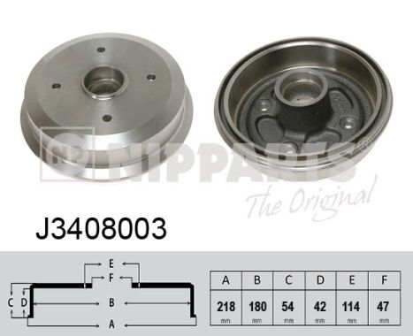 Nipparts Remtrommel J3408003