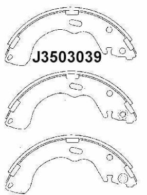 Nipparts Remschoen set J3503039