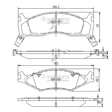 Nipparts Remblokset J3600302