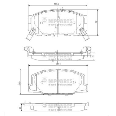 Nipparts Remblokset J3602031