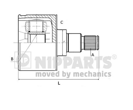 Nipparts Homokineet reparatieset N2830900