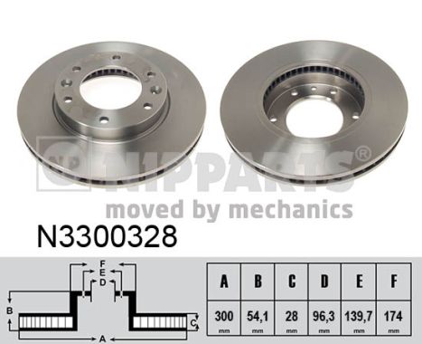 Nipparts Remschijven N3300328