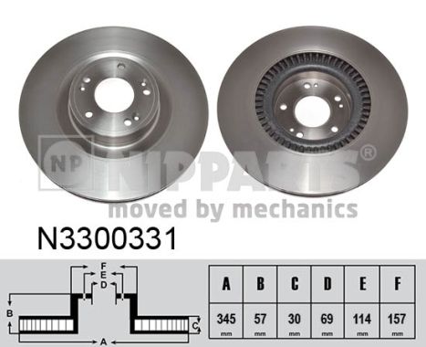 Nipparts Remschijven N3300331