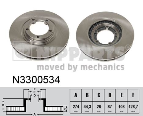 Nipparts Remschijven N3300534