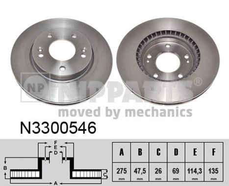 Nipparts Remschijven N3300546