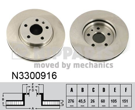 Nipparts Remschijven N3300916