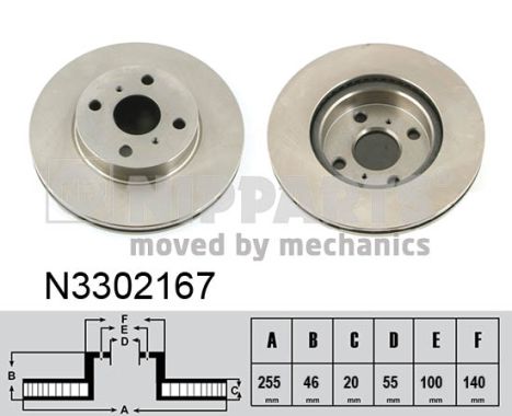 Nipparts Remschijven N3302167