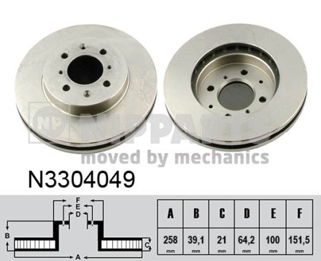 Nipparts Remschijven N3304049