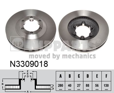 Nipparts Remschijven N3309018