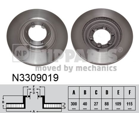 Nipparts Remschijven N3309019