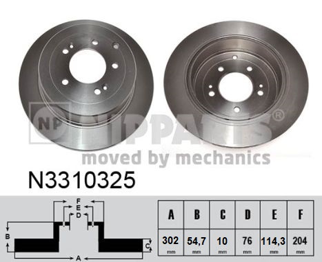 Nipparts Remschijven N3310325