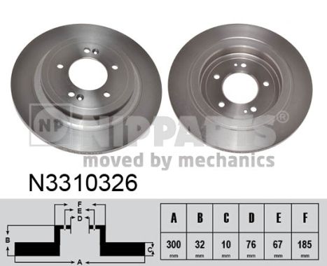 Nipparts Remschijven N3310326