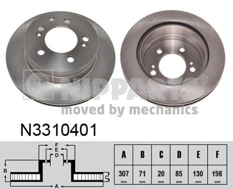 Nipparts Remschijven N3310401