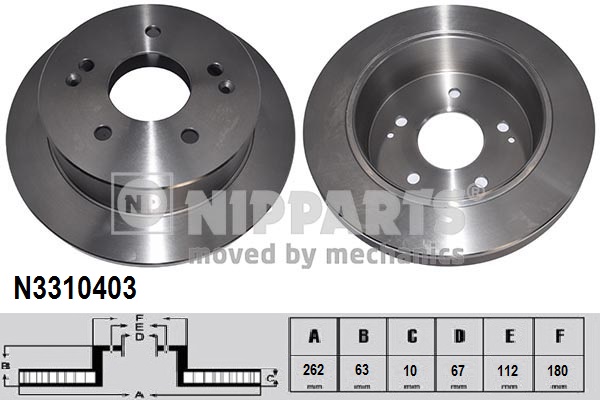 Nipparts Remschijven N3310403