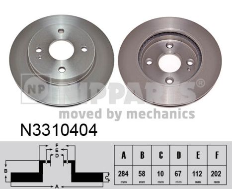 Nipparts Remschijven N3310404