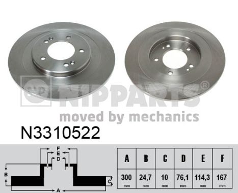 Nipparts Remschijven N3310522