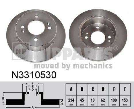 Nipparts Remschijven N3310530