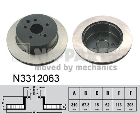 Nipparts Remschijven N3312063