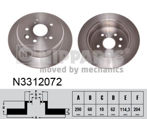 Nipparts Remschijven N3312072