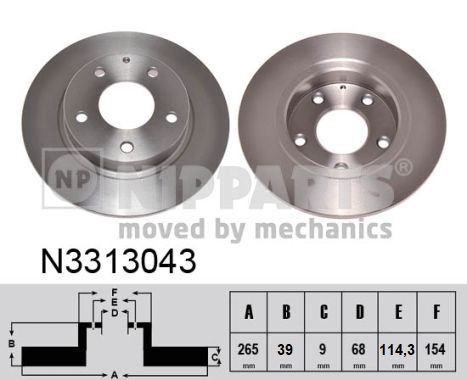 Nipparts Remschijven N3313043