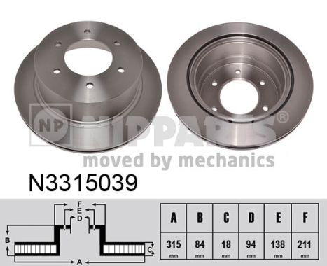 Nipparts Remschijven N3315039