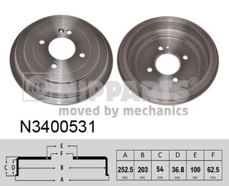 Nipparts Remtrommel N3400531